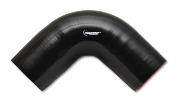 Vibrant 4 Ply Reinforced Silicone Elbow Connector - 2.25in I.D. - 90 deg. Elbow (BLACK) Online Sale