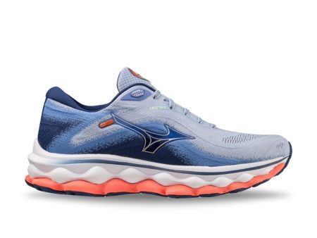 Mizuno Women s Wave Sky 7 - Blue Heron Silver For Sale