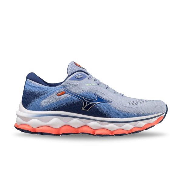 Mizuno Women s Wave Sky 7 - Blue Heron Silver For Sale