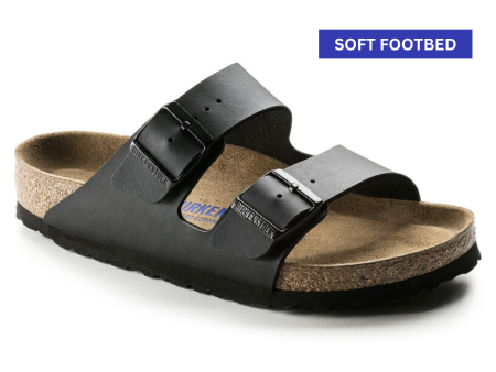 Birkenstock Arizona Black Sandals (Soft Footbed) Online