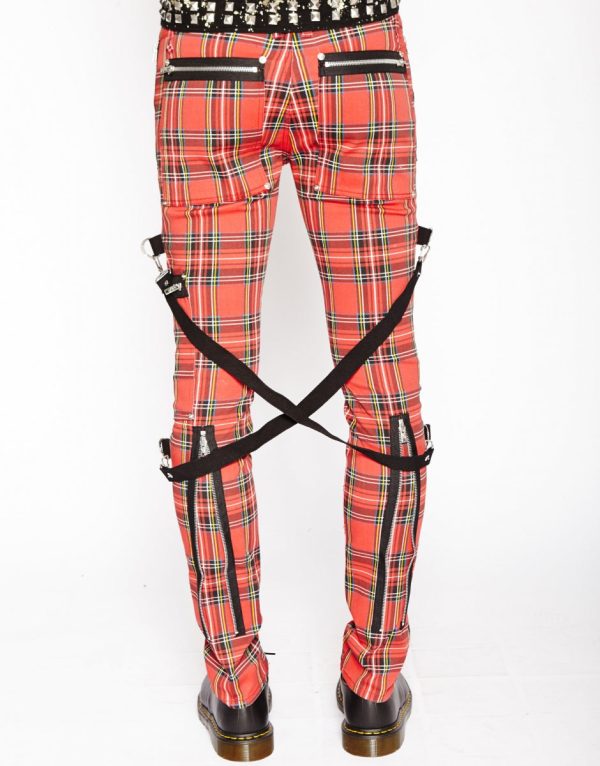 Tripp NYC Plaid Chaos Pants (Red) Supply