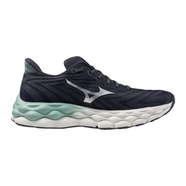 Mizuno Women s Wave Sky 8 - India Ink Silver Sale