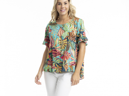 Orientique Calibishe Frill Top – 100% Organic Cotton Summer Top For Discount