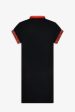 Amy Winehouse Black Lipstick Tipped Pique Dress Hot on Sale