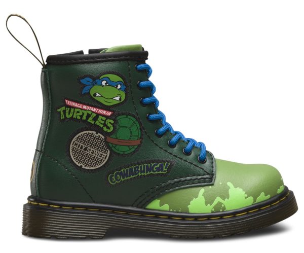 1460 Kids TMNT Leo L Green T Lamper Boots Discount