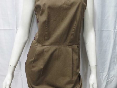 LADIES FRED PERRY APRON DRESS (SILVER MINK) For Discount