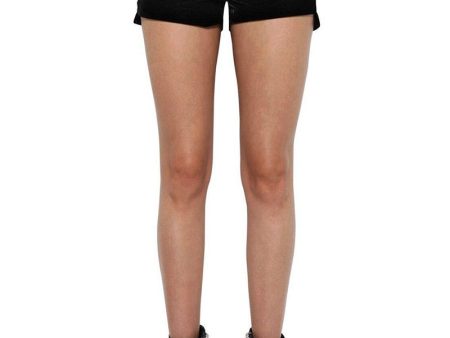 Black Velvet Lace Up Shorts Hot on Sale