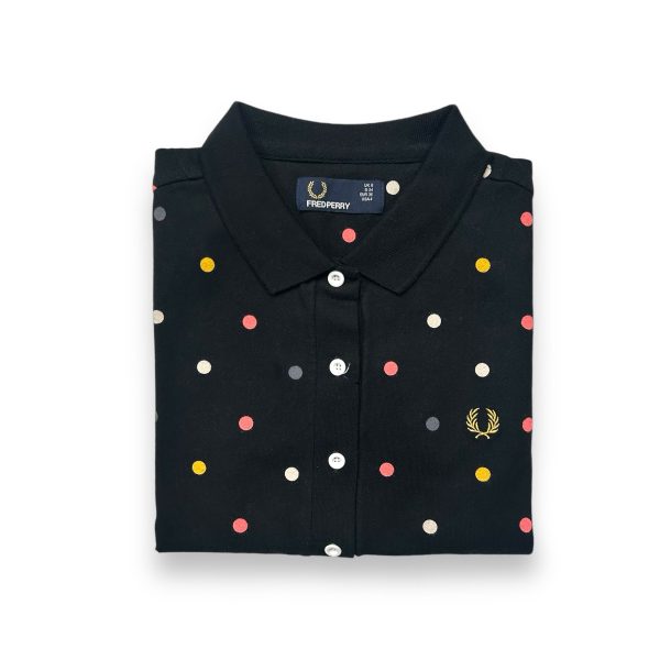 Ladies Fred Perry Multi Dot Print Shirt Fashion