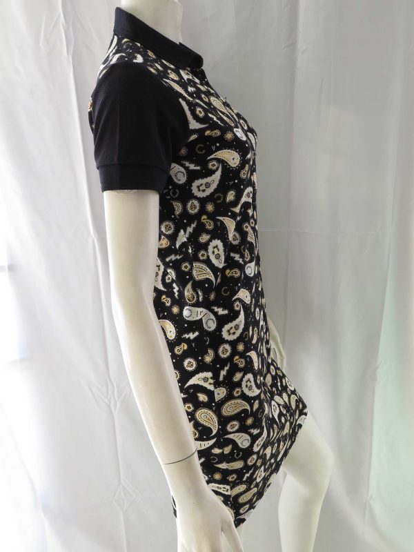 Amy Winehouse Black Bandana Print Fred Perry Shirt Dress Online Hot Sale