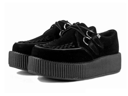 T.U.K Black Suede Viva Mondo Creeper For Discount