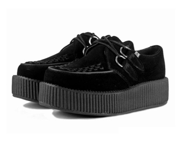 T.U.K Black Suede Viva Mondo Creeper For Discount