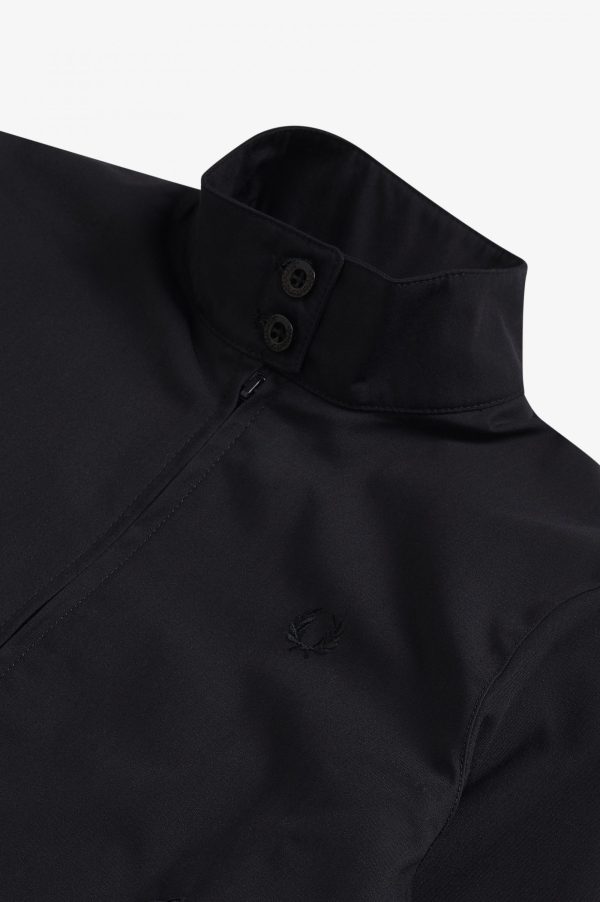 Fred Perry Classic Black Harrington Jacket (Black Laurel Wreath) Online