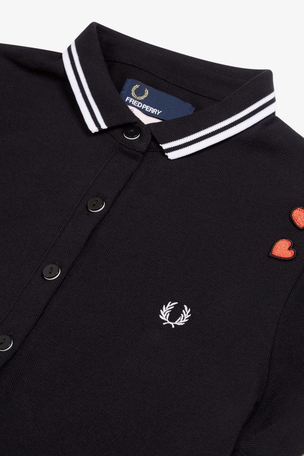 Amy Winehouse Black Twin Tipped Fred Perry Dress Online