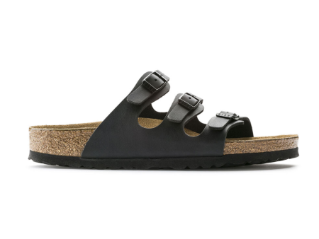 Birkenstock Florida Black Birko-Flor (Soft Footbed) For Sale