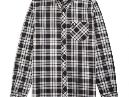 Black Tartan Long Sleeve Button Up Shirt Discount