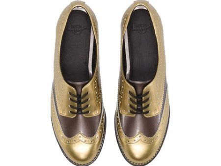 Polina Gold Pewter Spectra Patent Shoe Cheap