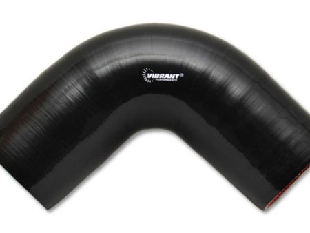 Vibrant 4 Ply Reinforced Silicone Elbow Connector - 2.25in I.D. - 90 deg. Elbow (BLACK) Online Sale