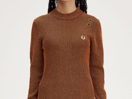 Amy Winehouse Ribbed Mock Neck Top Discount