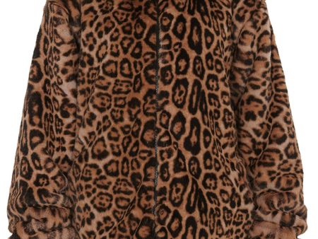 Oversized Leopard Fur Jacket Online