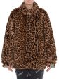 Oversized Leopard Fur Jacket Online