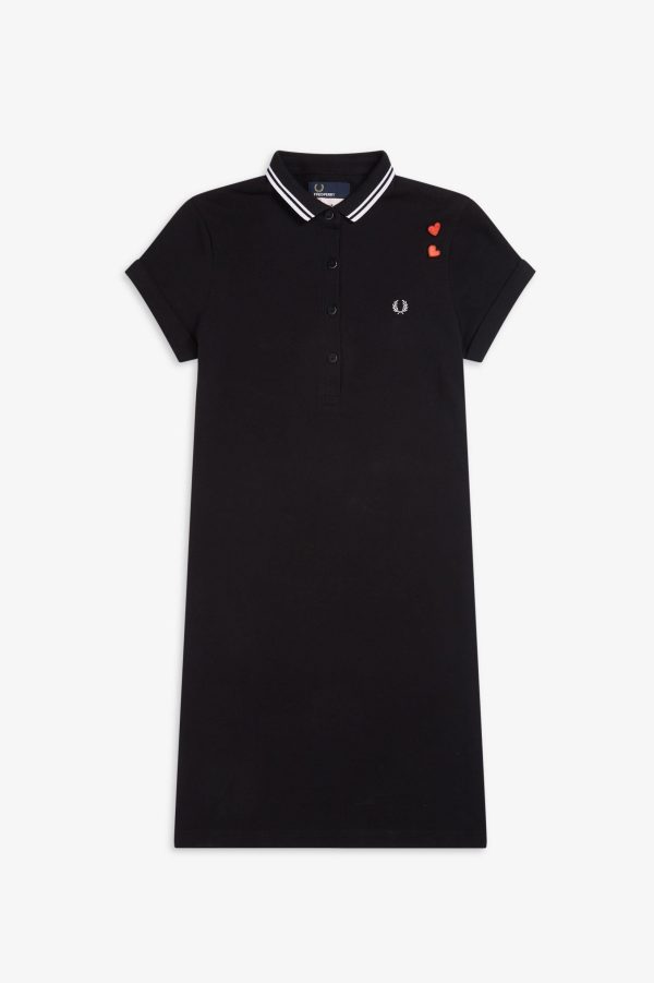 Amy Winehouse Black Twin Tipped Fred Perry Dress Online