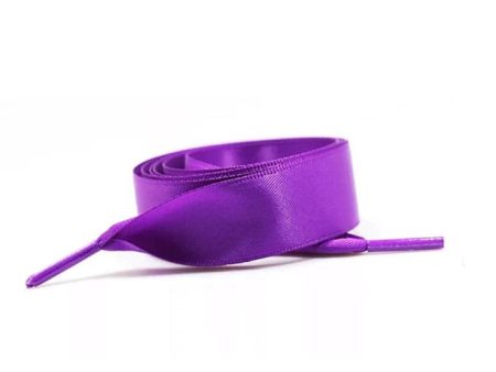 8 Eyelet Purple Ribbon Laces (120 cm   47 in) Online Hot Sale