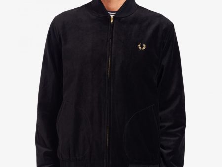 Black Velvet Bomber Jacket Supply