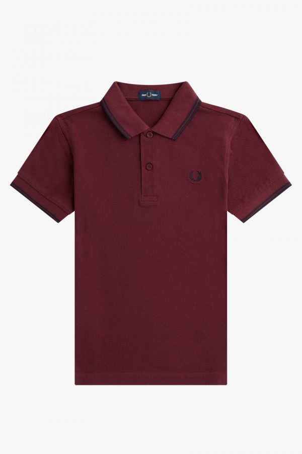 KIDS TWIN TIPPED FRED PERRY SHIRT Online now