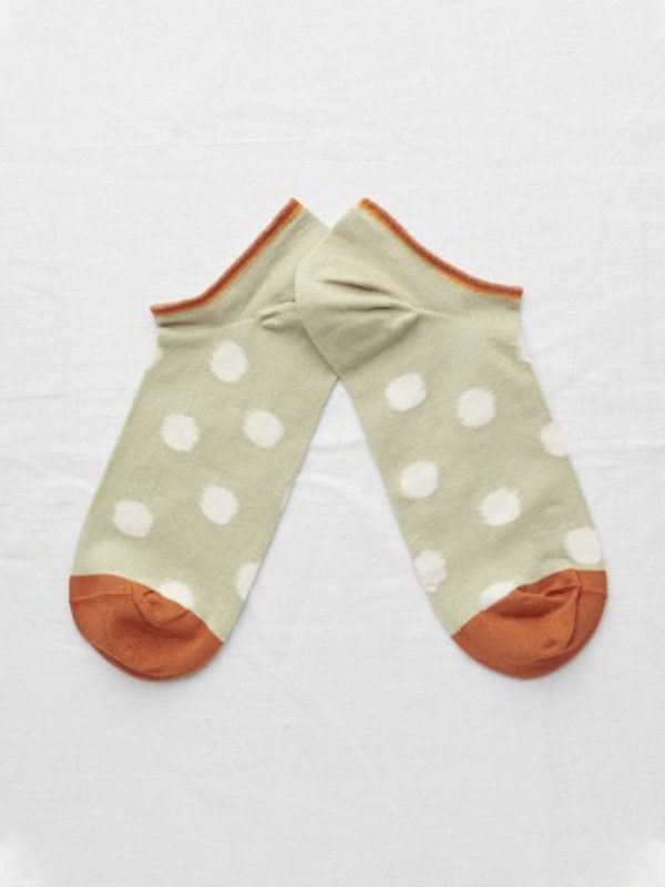 Ankle Socks Sage Polka Dot Supply