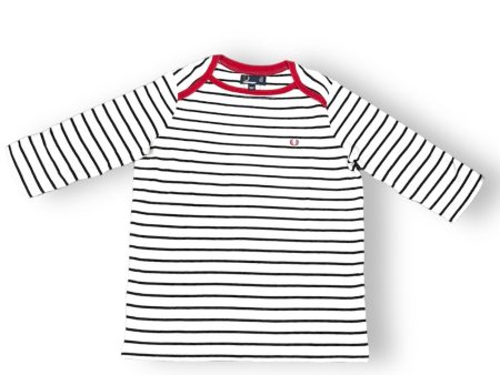 Fred Perry Boat Neck Striped Top Hot on Sale