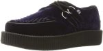 T.U.K 2 Tone Purple Velvet Low Creepers Online now