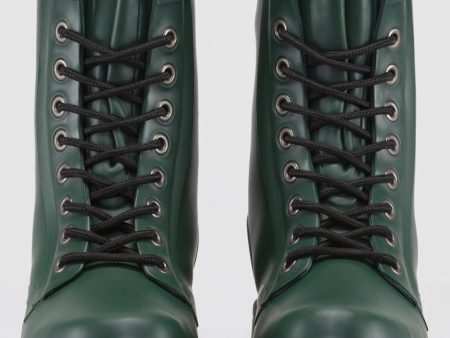 DRENCH MATTE GREEN RUBBER BOOT on Sale