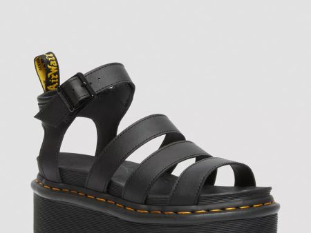 Blaire Hydro Leather Platform Strap Sandals For Sale