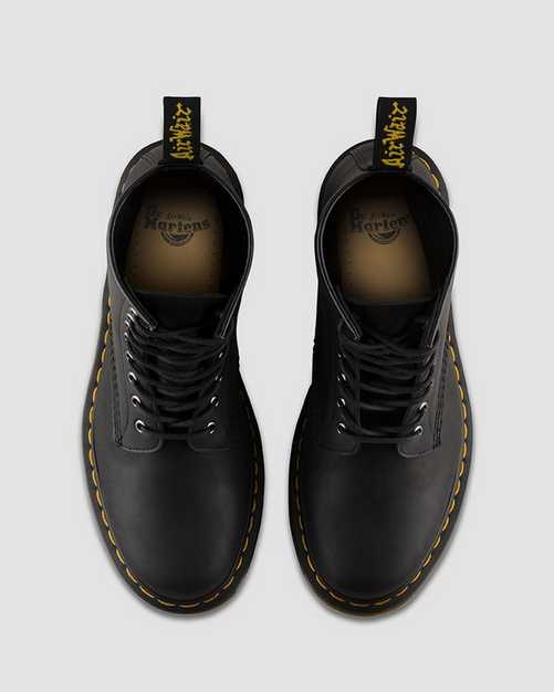 1460 Black DM Smooth Hardlife Leather Lace Up Boot Online Hot Sale