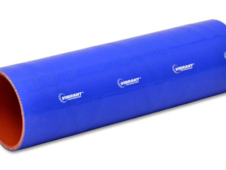 Vibrant 4 Ply Reinforced Silicone Straight Hose Coupling - 2.75in I.D. x 12in long (BLUE) Sale