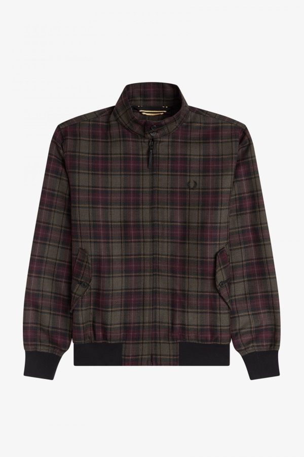 CHECK HARRINGTON JACKET Online Hot Sale