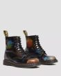 1460 Black+Multi Rainbow Rub Off Leather Lace Up Boot For Cheap