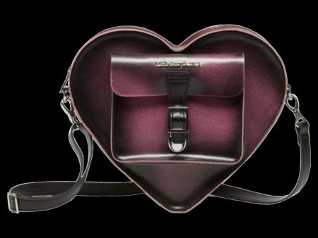 Dr Martens - Pink Rub Off Leather Heart Purse Hot on Sale