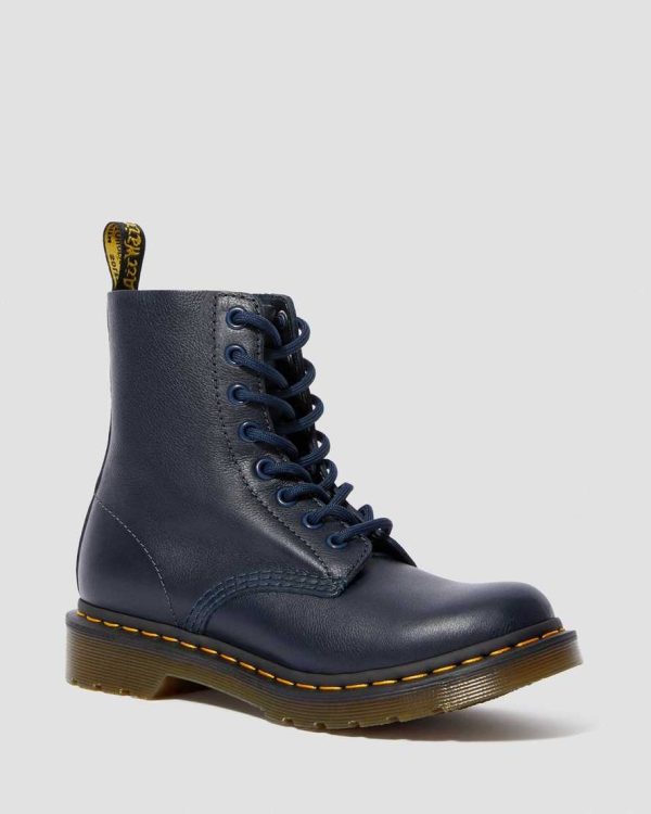 1460 Pascal Dress Blue Virginia Leather Lace Up Boots Supply