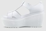 ADAYA WHITE SOFTY T PLATFORM SANDAL Fashion