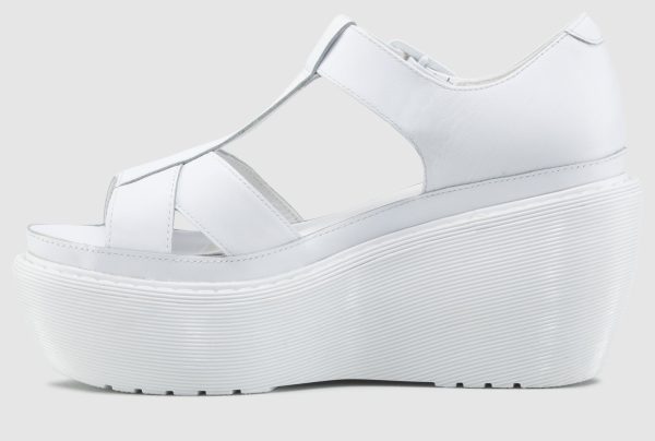 ADAYA WHITE SOFTY T PLATFORM SANDAL Fashion