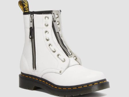 1460 Twin Zip White Sendal Boots Online now