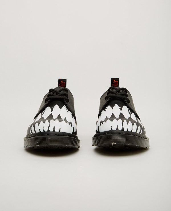 1461 Teeth Black + White Pleasures Oxford For Cheap