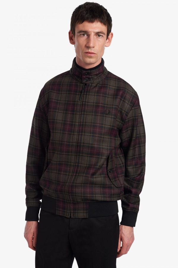 CHECK HARRINGTON JACKET Online Hot Sale