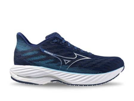 Mizuno Men s Wave Rider 28 - Estate Blue White Online Sale