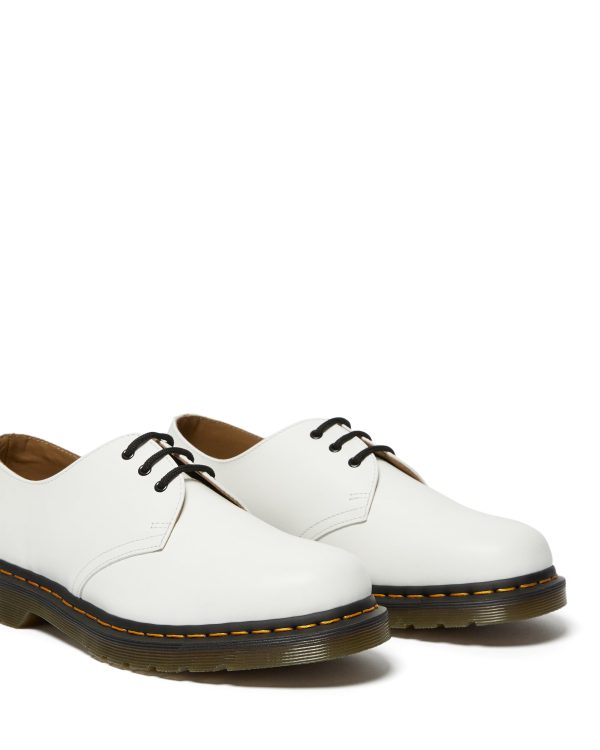 1461 WHITE SMOOTH OXFORD SHOE For Cheap