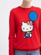 HELLO KITTY Balloon-motif Cashmere and Wool-blend Jumper Online now