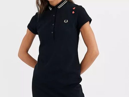 Amy Winehouse Black Twin Tipped Fred Perry Dress Online