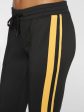 Cropped Track Pant With Sport stripes Black Sale