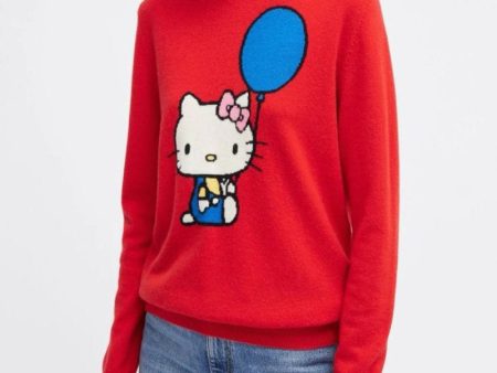 HELLO KITTY Balloon-motif Cashmere and Wool-blend Jumper Online now